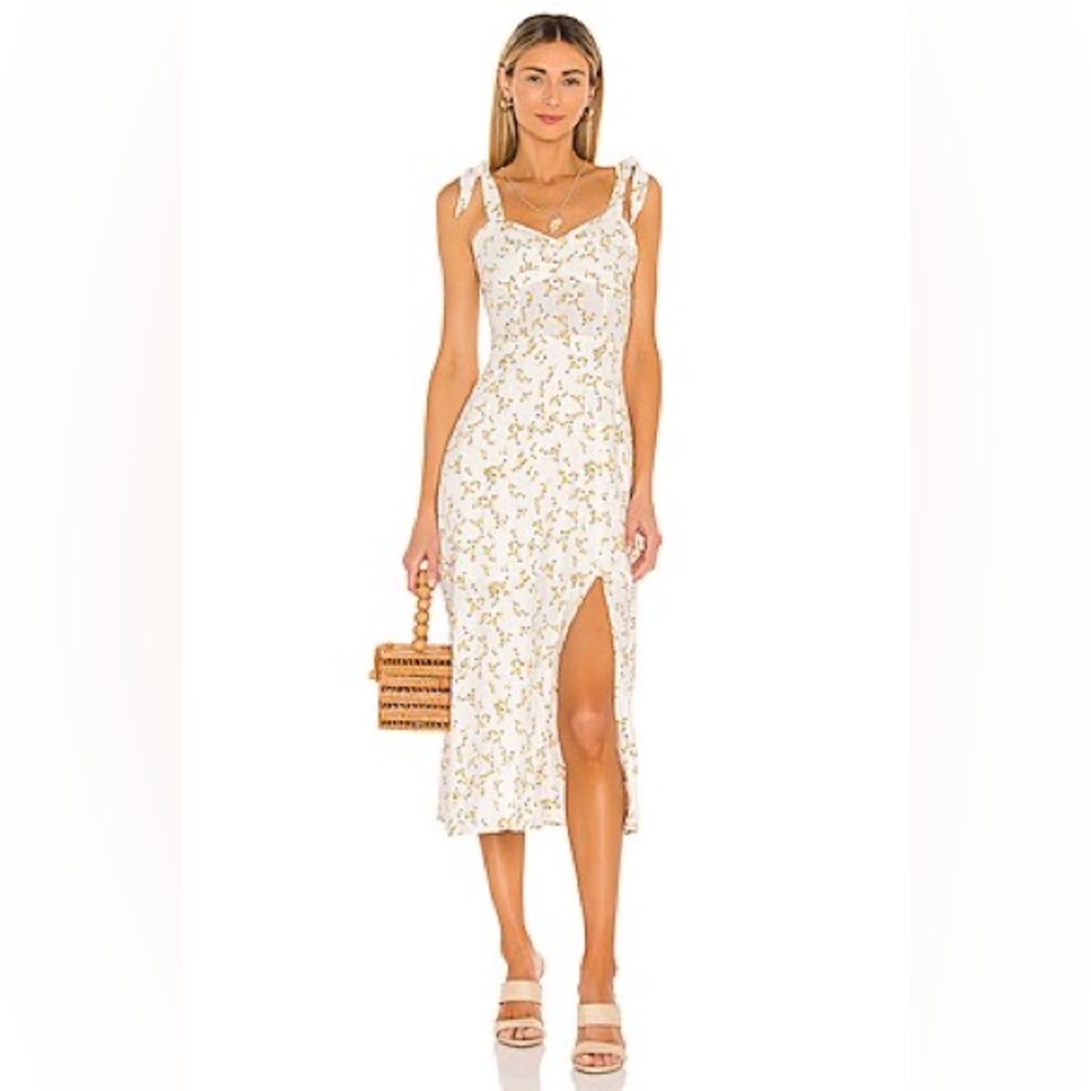 MINKPINK Teagan Sweetheart Midi Dress in Multi
MINKPINK